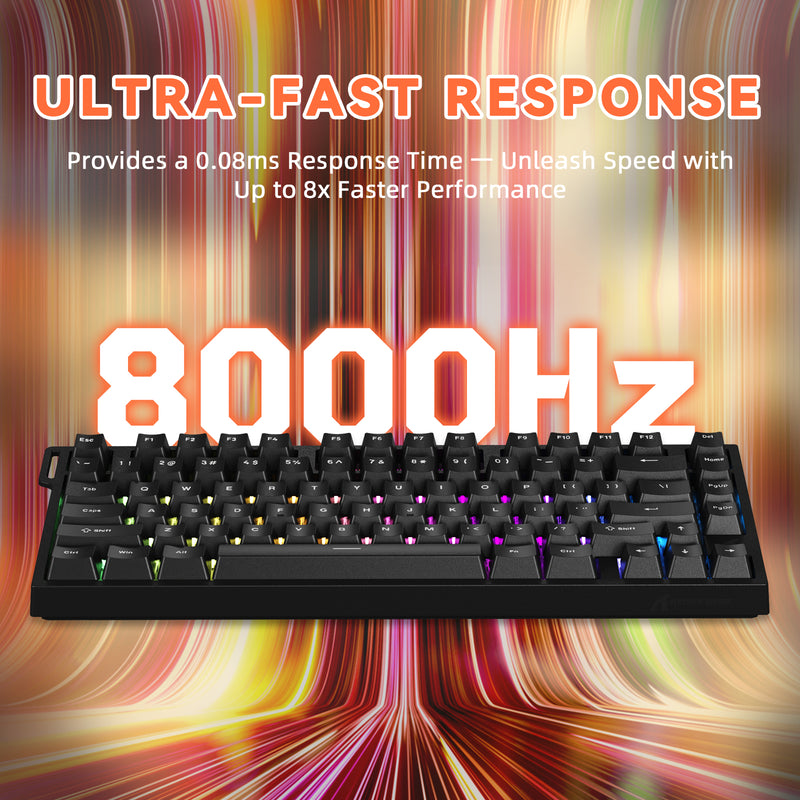 Attack Shark R82 HE Rapid Trigger Magnetic Keyboard – Black - Image 2