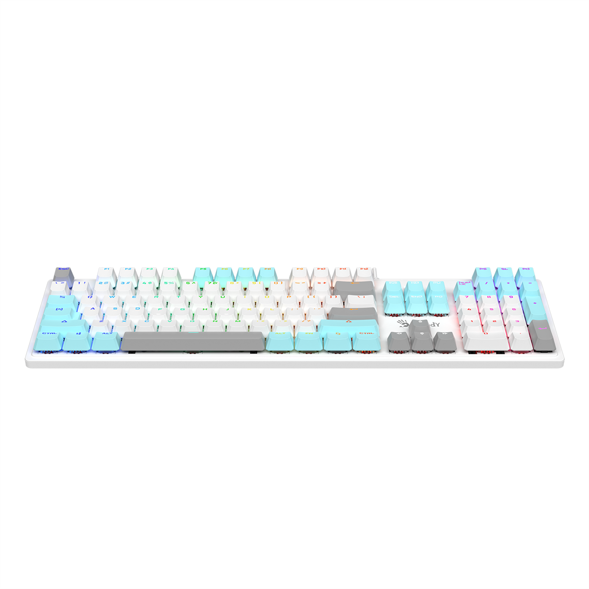 A4Tech Bloody S520N Icy White Hot-Swappable RGB Mechanical Gaming Keyboard - Image 2