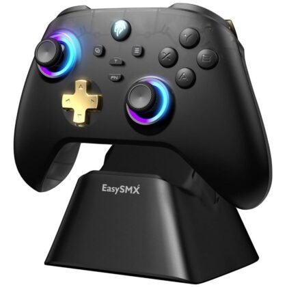 EasySMX D05 Multi-Platform Wireless Controller with Charging Stand for PC, Switch, Android & iOS