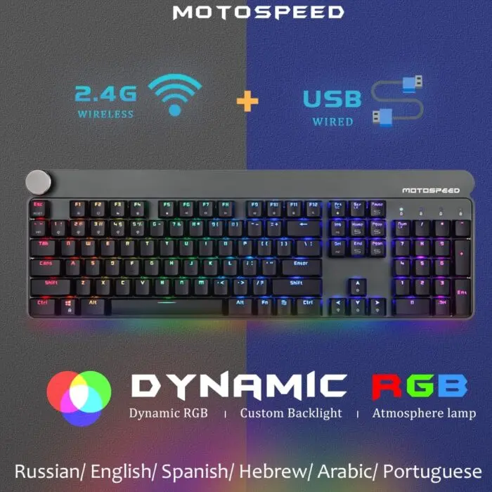 Motospeed GK81 Wireless Mechanical Gaming Keyboard - Image 5