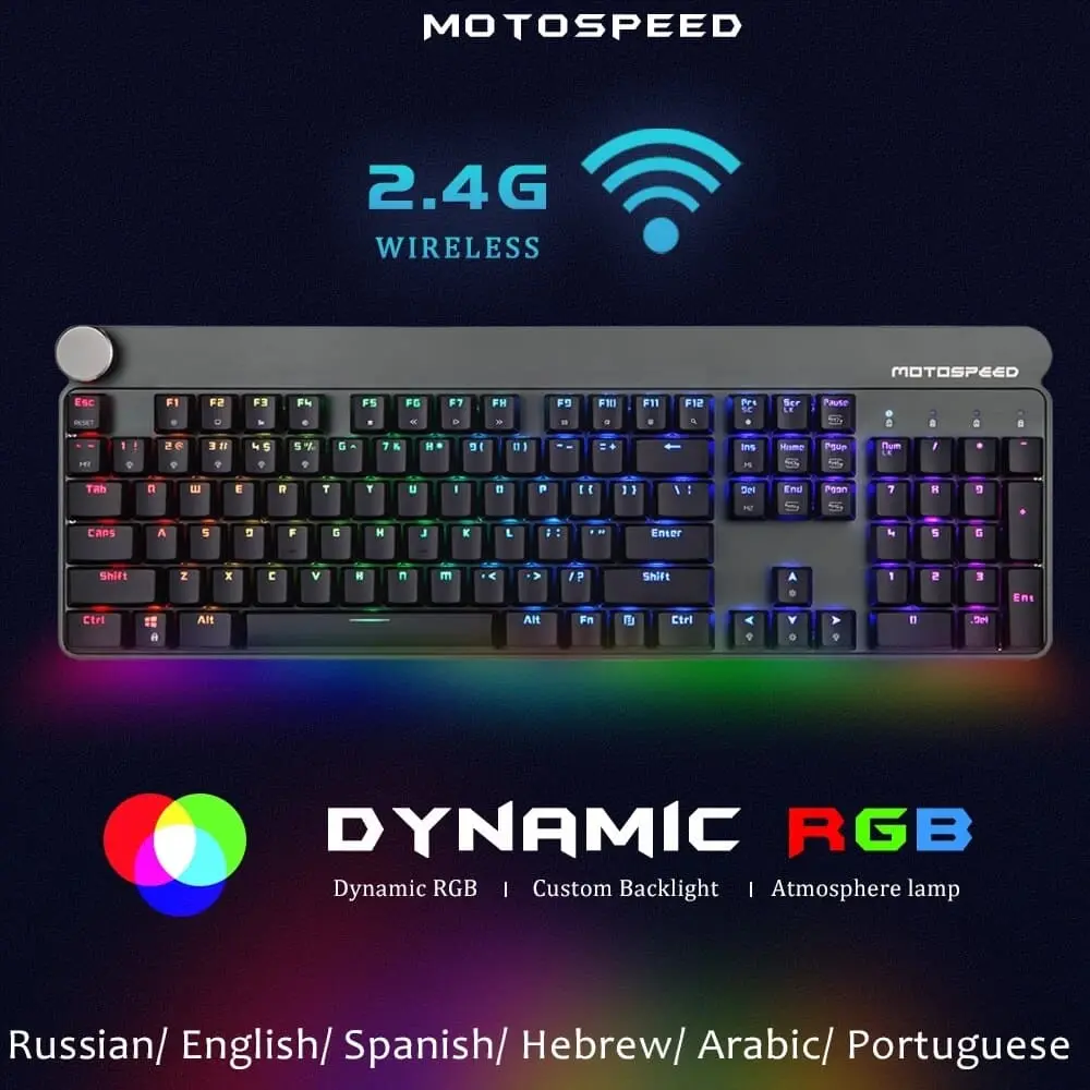 Motospeed GK81 Wireless Mechanical Gaming Keyboard - Image 2